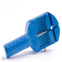 Outil d'horloger de réparation d'ouvreur de sangle de dissolvant de goupille de lien de bracelet de montre entier avec la goutte de matière plastique bleue Whole206o