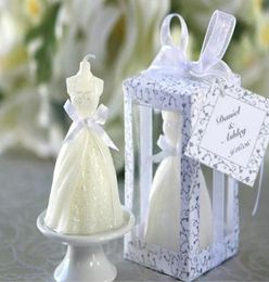 Hele trouwjurk kaars gunst geschenken feest gunst huwelijksgeschenken voor gasten bruiloft souvenirs verjaardagscadeaus 30pcslot8077046