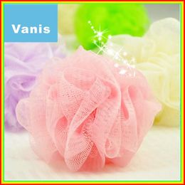 Boule de bain douce multicolore, 50 pièces entières, boule de bain douce, brosse pour le corps, lavage de fleurs, nettoyage pour bébé, douche d'enfant, Spo253c