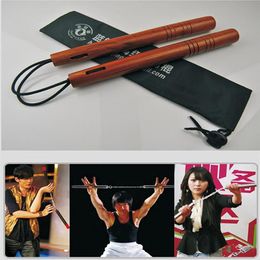 Wood Wood Nunchakus Corde Corbandons réels incandescent Nunchakus Martial Arts Fournitures Performance Kungfu Prop Factory directement 237J