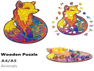 Puzzles en bois en bois en bois des pièces de puzzle de forme animale cadeau pour les adultes et les enfants inspirants en bois puzzles toys a46397988