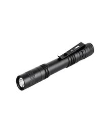 Lampes de poche LED XPE entières lampe torche Portable de poche extérieure 1 Mode 300LM stylo lumière étanche Penlight avec stylo Clip2925463