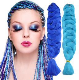 coiffure tressée Xpression 82 pouces 165g Pack Synthétique Hair Crochet Traids Single Color Premium Ultra Jumbo Braid Hair 7562281