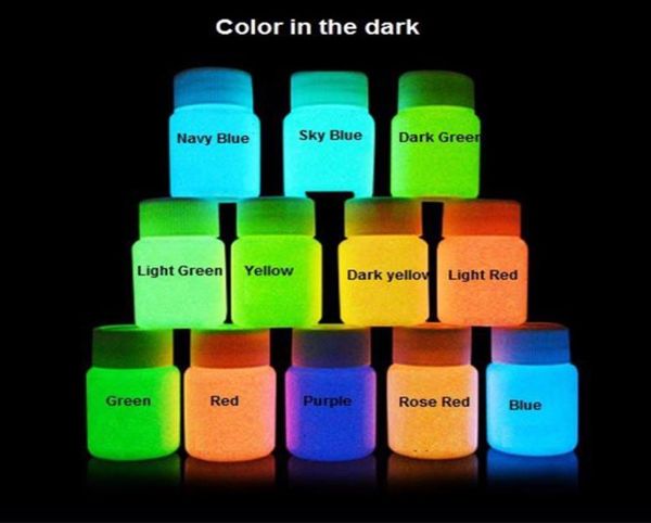 Whole12 Colors Neon Fluorescent UV Cody Paint Grow in the Dark Face Painting Pinturas acrílicas luminosas Arte para Partyamphallow59406695447228