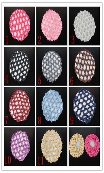 Whole2015 maille pour casquette de cheveux faisant des casquettes 10 pièces couverture de chignon Snood filet à cheveux Ballet danse patinage Crochet belle 3674343