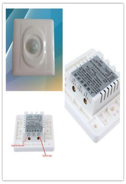 Whole2015 Nuevo interruptor de sensor de movimiento PIR infrarrojo automático de alta calidad 110V220V para luz LED 9168723