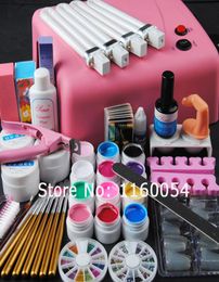Whole2015 New Pros 36W Pink UV Lámpara UV 12 Colors UV Gel UV Gel Cleanser más herramientas de uñas Kit 230 amp43335067
