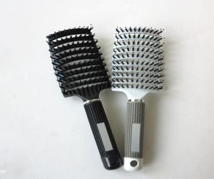Whole2016 Nouvelle chaleur antistatique Curbe Curbe Barber Salon Hair Styling Tool Rows Tine Comb Brush Brush 3796200
