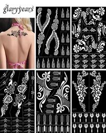 Whole30 ontwerpen 1 stuk grote henna stencil holle airbrush verf sjabloon sexy dames make -up body art tattoo stencil temporar5460628