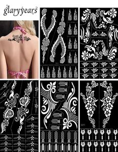 Whole30 ontwerpen 1 stuk grote henna stencil holle airbrush verf sjabloon sexy vrouwen make-up body art tattoo stencil temporar8556382