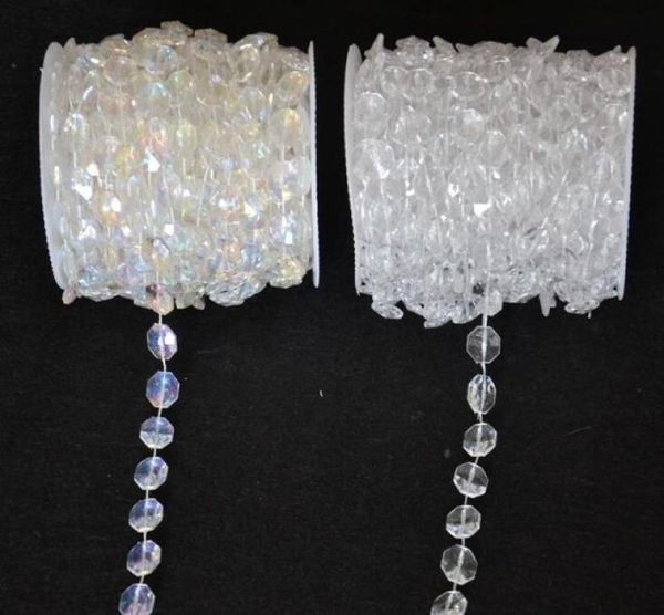 Rouleau de perles acryliques en cristal de diamant de 30 mètres, guirlande suspendue, décor de mariage, d'anniversaire et de noël, rideau DIY WT0522502620