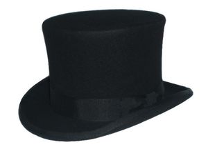 Whole3Color Steampunk Hat Diy Mad Hatter Hatter Top Presidente Victoriano Presidente de lana tradicional Hat tío Sam Beaver Hat3039685