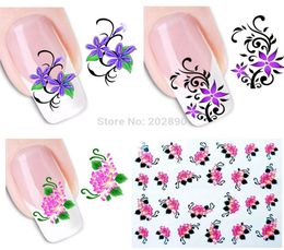 Hele 50pcs nieuwe casual nagelstickers tijdelijke tatoeages wateroverdrachtstickers wraps folies decoraties voor nagels tenen XF11011152049038