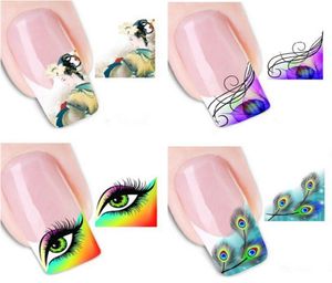 Whole50pcs Pop DIY Sex Items Nail Art Stickers Decals Decoraties Franse Tips Nagels Wraps Nail Art Patch Water Transfer XF1297842558