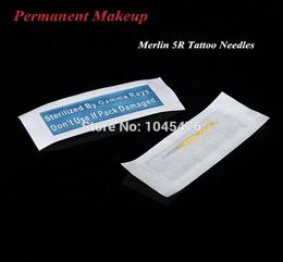 Whole5r 100pcs Merlin S pour la machine à maquillage permanente Machine à sourcils professionnels et les aiguilles de maquillage à lèvres 7272272