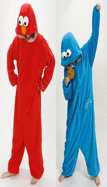 WholeAdult pijamas de animales de una pieza, pijama de monstruo cosplay de galletas, onesies para adultos, disfraz, mono, pijama 7912533