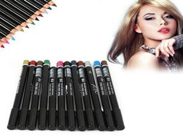 Entièrement 12 couleurs Eyeliner étanche crayon de beauté cosmétique Cosmetics Eyeliner Maquillage Crayon pour les yeux durables 14963116286826