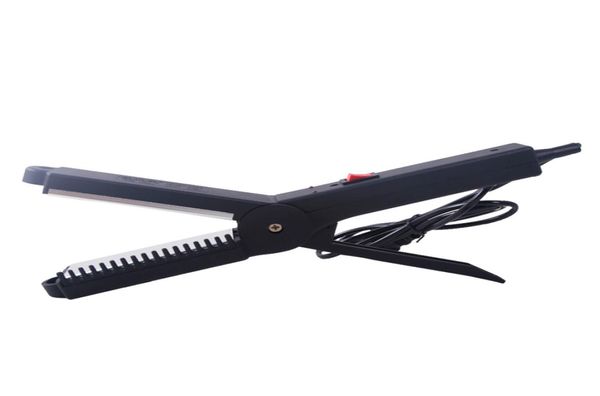 WholeBlack Cerâmica Placa de Titânio Alisador de Cabelo Profissional Alisamento Flat Iron 220240 V MF00115116651