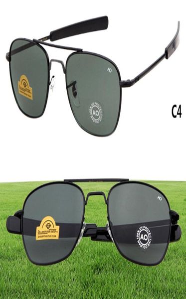 WholeBrand New AO American Optical Pilot Gafas de sol Piloto original Gafas de sol OPS M Army Gafas de sol UV400 con estuche para gafas 5523934
