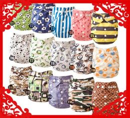 Wholechristmas Lovely Mimibaby Baby Tissu Diaper Couleur imprimée Nappy 15 PCSLOT 3676691