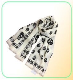 Wholeclassic print schedels patroon wolmateriaal dames039s sjaal sjaals pashmina sjaal maat 180 cm 65cm6835954