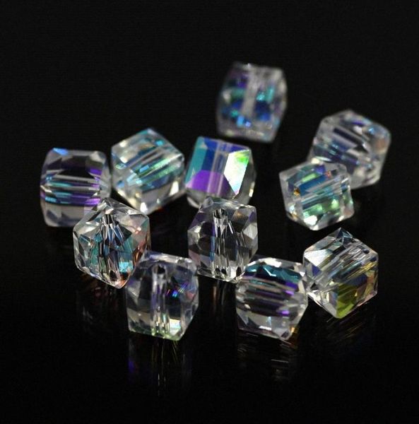 Cuentas de cristal bicono de 4MM, lote de 115 cuentas de cristal sueltas checas, cuentas de vidrio facetadas para joyería DIY, pendientes, collar, Brace8019452