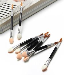 Brôles cosmétiques entièrement 50 PCS Femmes Femme Madom Eyehadow Eyeliner Sponge Brush Brush Applicator Beauty Doubleend Disp8072248