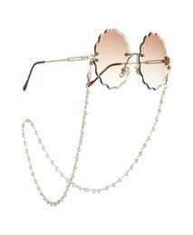 Hele fashion eye keten sieraden eenvoudige imitatie parelglazen ketting hangende nek antiglass riem zonnebrillen accessoires voor 2432144