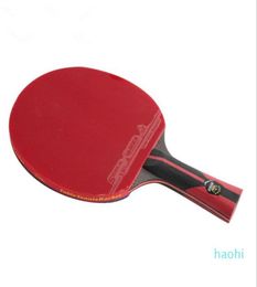 WholeFL longue poignée 6 étoiles raquette de tennis de table chauves-souris CS poignée courte Ping Pong Paddle boutons en caoutchouc raquette de Ping Pong avec 1822181