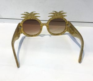 Gellegold Acetaatframe met ananas designer frame populaire zonnebril van topkwaliteit mode zomer dames style9633011