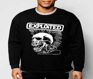 Wholehigh Qualität Herren Sweatshirts Punk Rock the Exploited 2016 Neue Herbst Winter Mode Hoodies Hip Hop Trainingsanzug Lustige Clo4625876