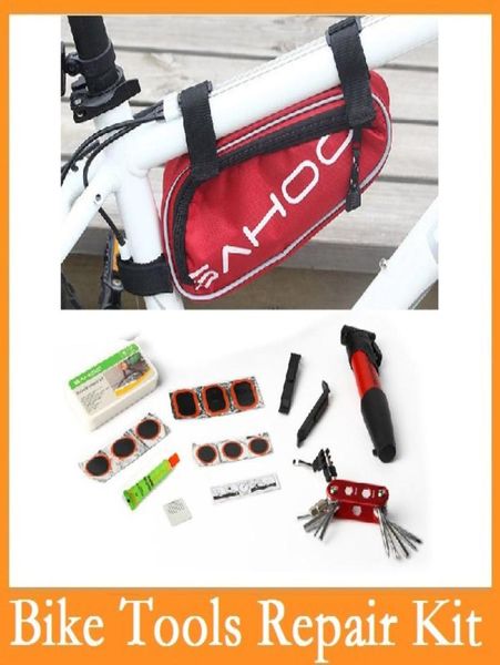 SAHIE SAHOO ORIGINAL SAHOO 15 IN 1 Cyclage BICYLY TOODS DE BILLE TEMPS SET avec pompe Pouch RedBlueBlack 3 Colors CH9490105