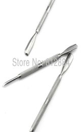 WholeHigh Quality Stainless Steel 2 Way 145cm Cuticle Pusher Nail Push Spoon Remover Manicure Pedicure Nail Art Tool T3242904719