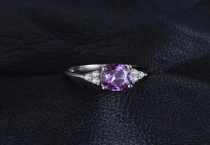 Wholejewelrypa 3ct creado Alexandrite Sapphire Ring 925 Sterling Silver Rings for Women Engagement Ann Silver 925 Gemstones2982540