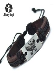 WholeJiayiqi 2016 Mode Manchette Charme Classique Corde Bracelets En Cuir Bracelets Vintage Papillon Bracelet Pour Femmes Jewelry17710773