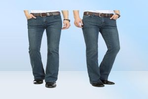 WholeMale bootcut jeans semi-flared bell bottom zwarte lente en herfst bodybroek2079452