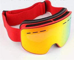 Wholemen Femmes Ski Goggles Top Quality Eyewear Double couches antifog Big Ski Mask Ski Ski Snowboard Goggles5774148