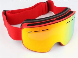 Wholemen Femmes Ski Goggles Top Quality Eyewear Double couches antifog Big Ski Mask Ski Ski Snowboard Goggles1983912