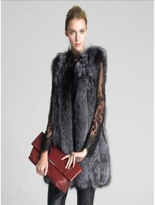 Wholenew Design 2016 Fashion Winter Winter Women Bur Vest Faux Fox Fur Coat Woman Mantel Bont Vesten Jacket Vrouwelijke dames overjas size6244157