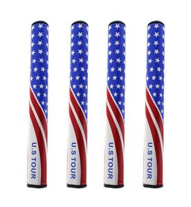 WholeNew High Grade U S Tour Oversize Jumbo Golf Single PU Putter Grip Slim 20 30 Bandera de EE. UU. Rojo Blanco Azul 7466995