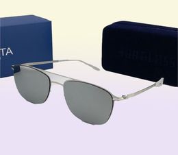 Wholenew Mykita Sunglasses Cadre ultra-léger sans vis Mkt Pelle Square Top Men Men Brand Designer Sunglasses revêtement M7175266