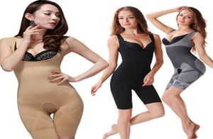 Wholenew dames dames bamboe houtskool microvezel shaper afslank maken vol korset buik trimmer body suit ondergoed shapewear Q118047444