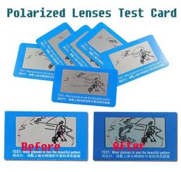 Carte de Test de lentilles polarisées entières pour les magasins de lunettes, papier de test polarisé pour lentilles polaroïd poloroid polariod su5636799