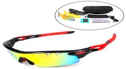 Wholepolarising Glass Mens Sport Sunglasses Lunettes de soleil Femmes Brand Design Sun Licerons Sport extérieur Coudures Eyewear 3 Lens UV4008739247