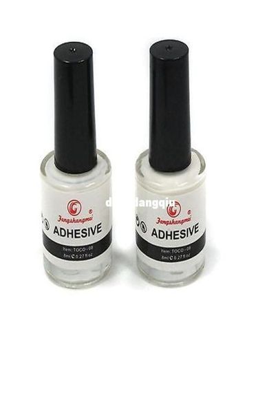 WholePro 2 PCS Pegamento Adhesivo para Galaxy Star Foil Sticker Nail Art Transfer Tips 8ML 6175209