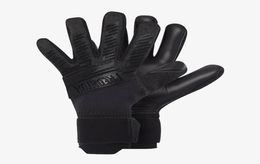 Gants de but du soocer de soocer Wholeprofessionnel Gants gants de football noir luvas de goleiro s'entraînant les gants en latex8391397