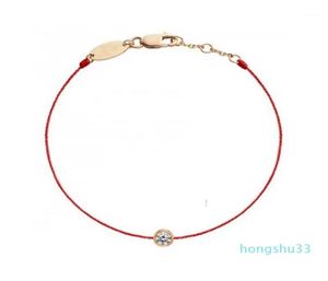 Bracelets en ligne rouge bolé pour les femmes String 316L Bracelet en acier inoxydable Bracelet Bracelet de corde rouge de la fleur de prune6338332