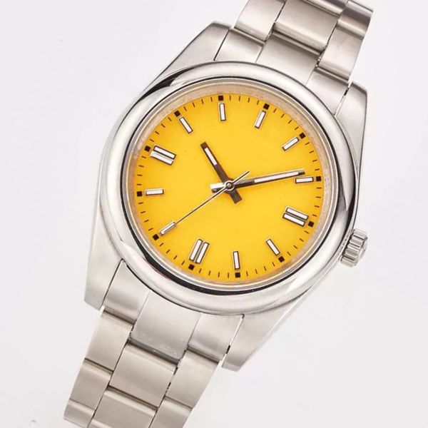 Watch AAA masculin AAA Blue Yellow Red Dial New Fashion Movement Watchs Clean Designer Watches For Mens Automatic Mechanical Watch