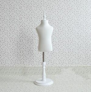 wholesale Accesorios de modelos de medio estilo para niños de 1 a 2 años, ropa de joyería para niños Disco de algodón blanco Chasis 1 pieza cuerpo de maniquí de tela para mascotas de mujer B502