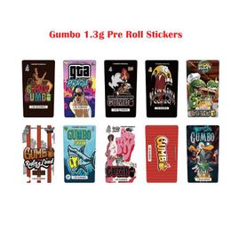 Groothandel 1.3G Gumbo Pre Roll Stickers Cali Verpakking Droog Kruid Container Label Preroll Verpakkingslabels Plastic Geurbestendige Buis Customi Dh4Fi